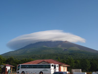 富士山にかかる雲
